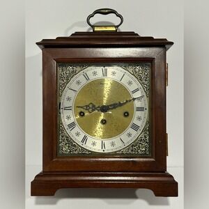 Vintage Ridgeway Mantel Clock Wooden Made In Germany Read